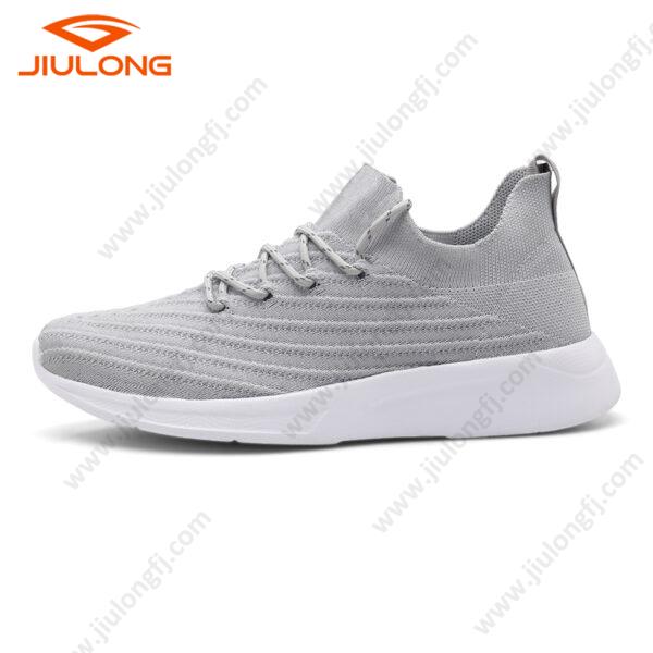 factory bsci custom design men fashion running slip on reflective shoelace shoes