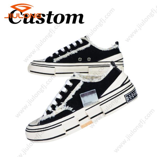 direct factory designer men fashion skateboard casual canvas upper shoes custom