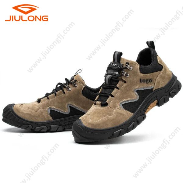 newest summer custom design men footware fashion safety steel toe breathable suede low top shoes