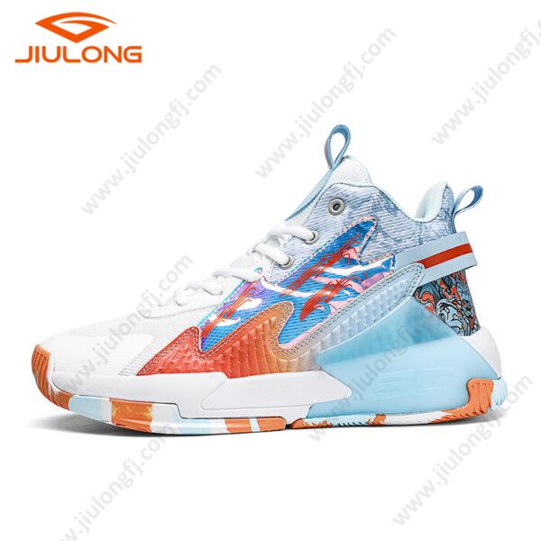 drop shipping durable synthetic leather upper breathable china factory custom men fashion basketball shoes (copy)