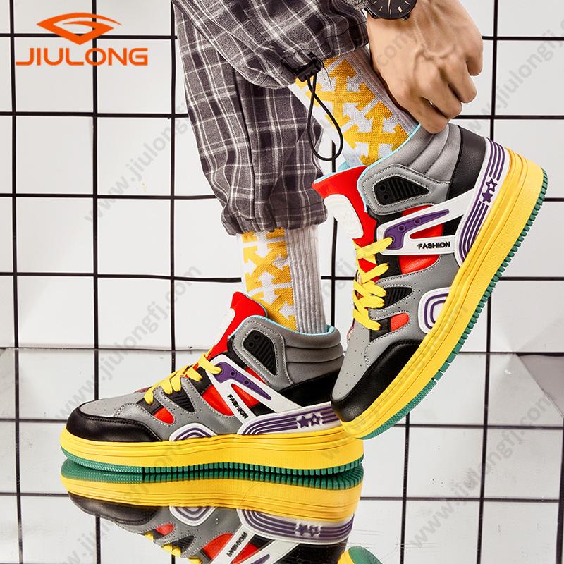 trending durable jacquard upper breathable flyknit fabric popcorn cushioning custom men basketball shoes (copy)