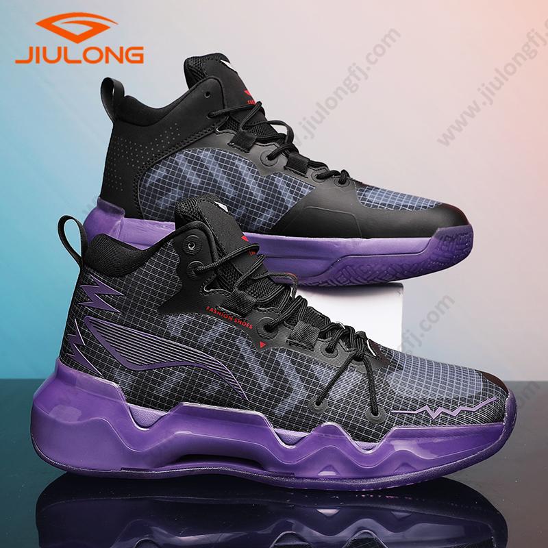 drop shipping durable mesh upper breathable china factory custom men fashion basketball shoes (copy)