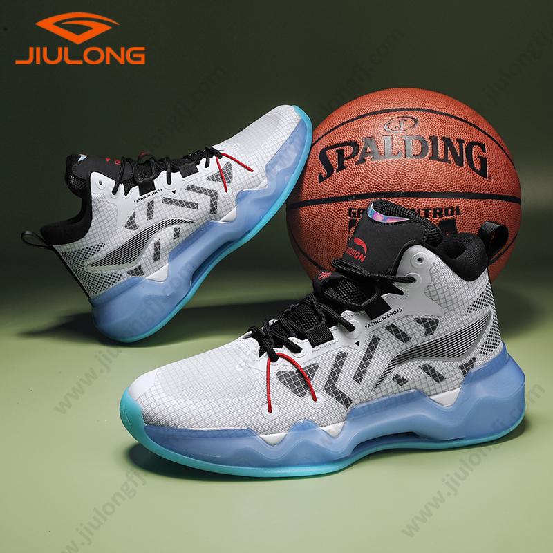 drop shipping durable mesh upper breathable china factory custom men fashion basketball shoes (copy)