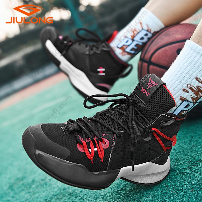 drop shipping durable mesh upper breathable china factory custom men fashion basketball shoes (copy)