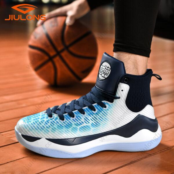 drop shipping durable upper breathable china factory custom men fashion basketball shoes (copy)