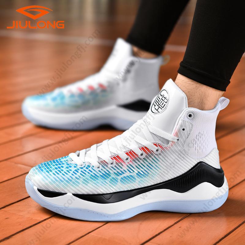 drop shipping durable upper breathable china factory custom men fashion basketball shoes (copy)