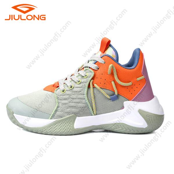 md sole durable flyknit breathable upper china factory custom men fashion basketball shoes