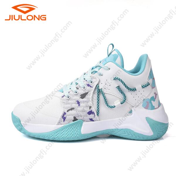 md sole durable flyknit breathable upper china factory custom men fashion basketball shoes