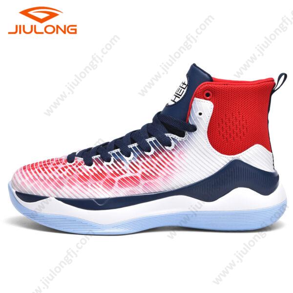 drop shipping durable upper breathable china factory custom men fashion basketball shoes (copy)