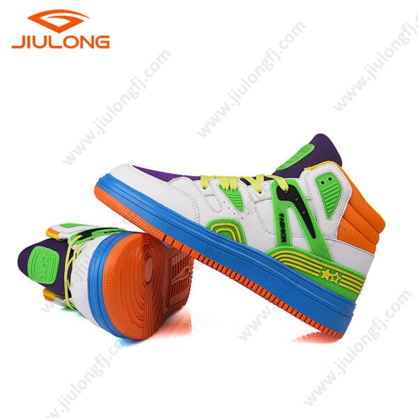 trending durable jacquard upper breathable flyknit fabric popcorn cushioning custom men basketball shoes (copy)