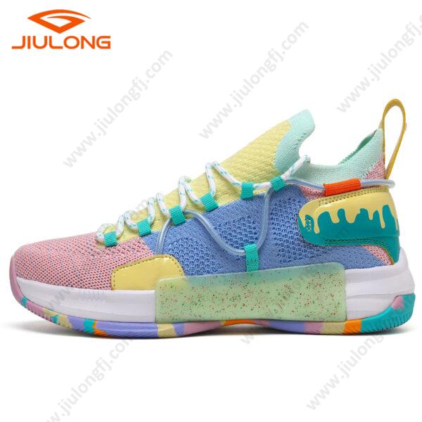 md sole durable mesh upper china factory custom men fashion basketball shoes