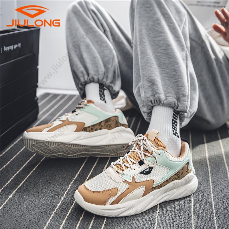 drop shipping custom men breathable mesh upper anti slip sole fashion running casual shoes (copy)