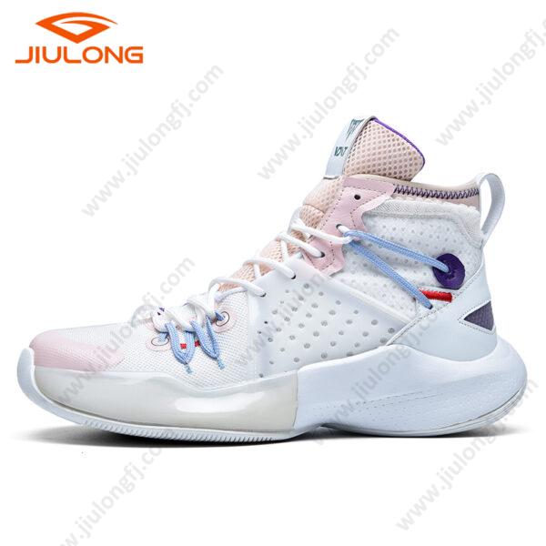 drop shipping durable mesh upper breathable china factory custom men fashion basketball shoes (copy)