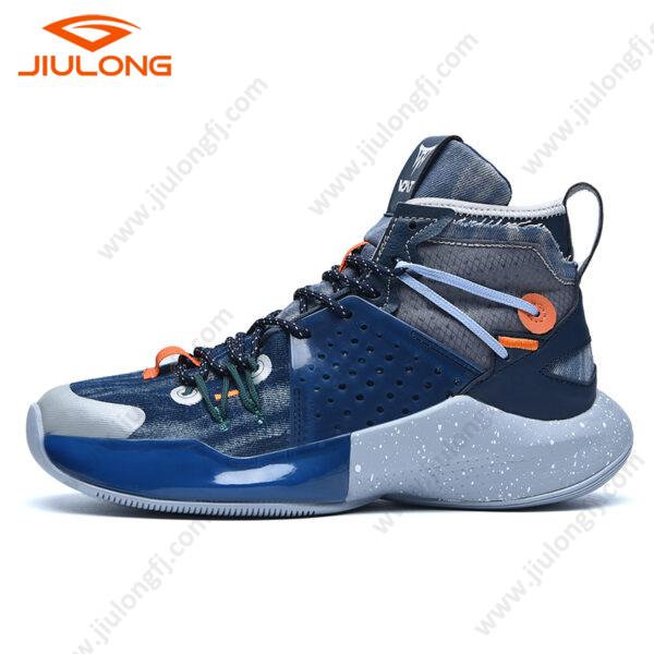 drop shipping durable mesh upper breathable china factory custom men fashion basketball shoes (copy)