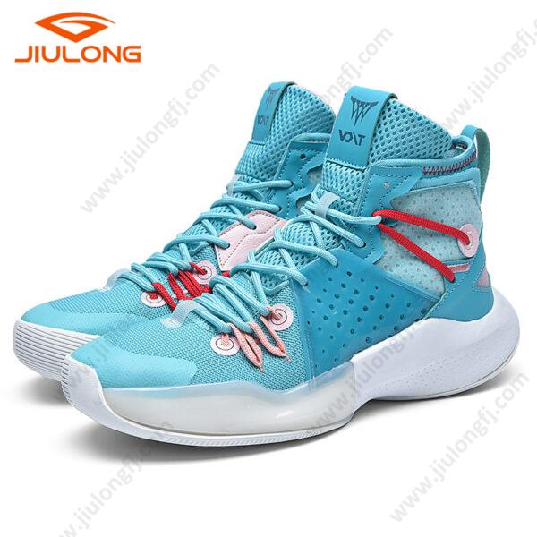 drop shipping durable mesh upper breathable china factory custom men fashion basketball shoes (copy)