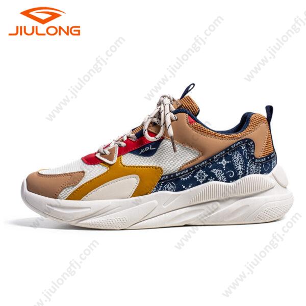 drop shipping custom men breathable mesh upper anti slip sole fashion running casual shoes (copy)